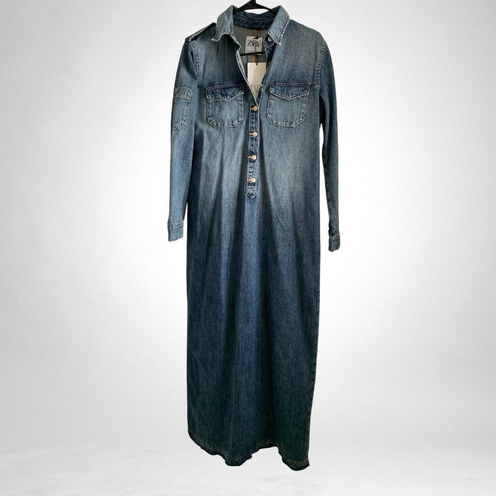 Zara Maxi denim dress, Size M